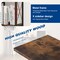 ELECWISH Small Styles Corner Bookshelf, 5 Tier Industrial Style Design Corner Shelf with Metal Frame and Open Shelves for Living Room, Bedroom, Study, Flamed Color